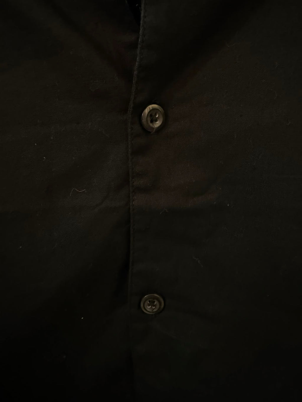 Black Short Sleeve Collared Casual Shirt