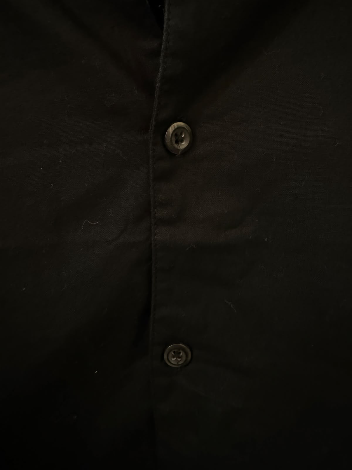 Black Short Sleeve Collared Casual Shirt