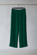 Women's Emerald Green Pleated Wide Leg Trousers