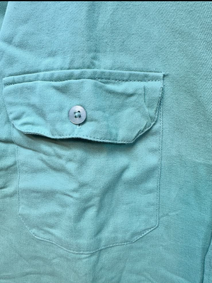 POIMONI Men's Mint Green Full Sleeve Casual Shirt