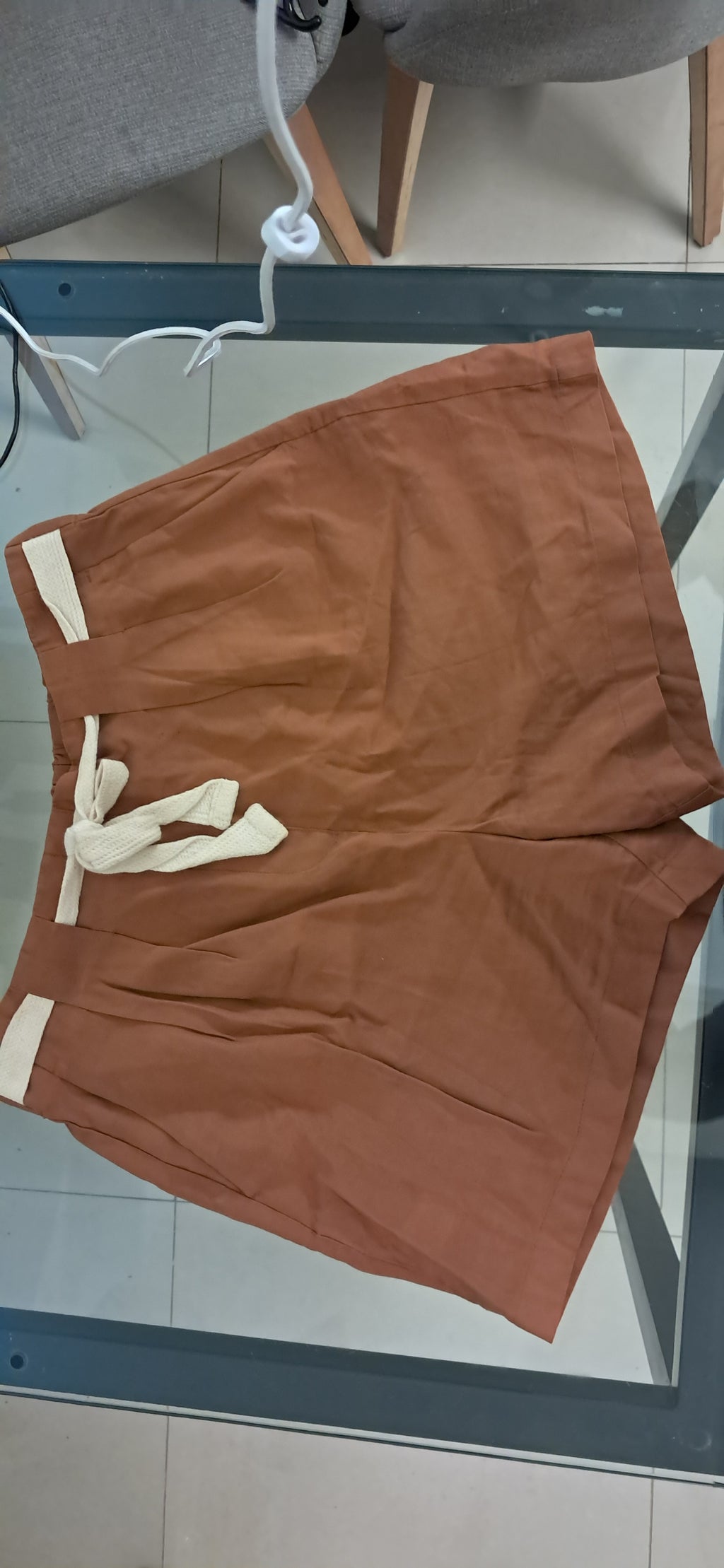 Jacqueline de Yong by ONLY Women's Brown Drawstring Shorts