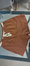Jacqueline de Yong by ONLY Women's Brown Drawstring Shorts