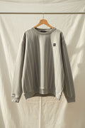 Lost Minds Waves Striped Crew Neck Sweatshirt