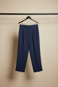 Navy Blue Tailored Trousers for Women