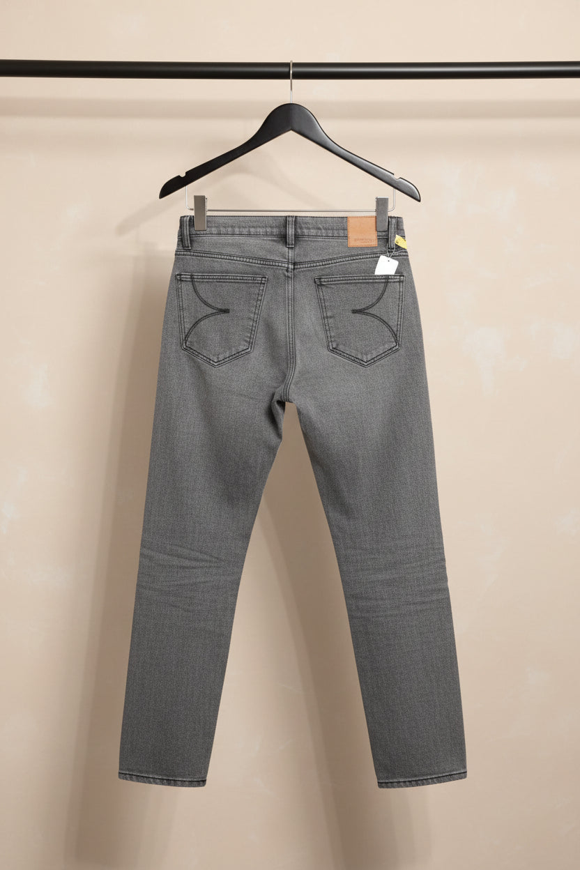 Bee Kleed Men's Grey Reamed Fit Denim Jeans