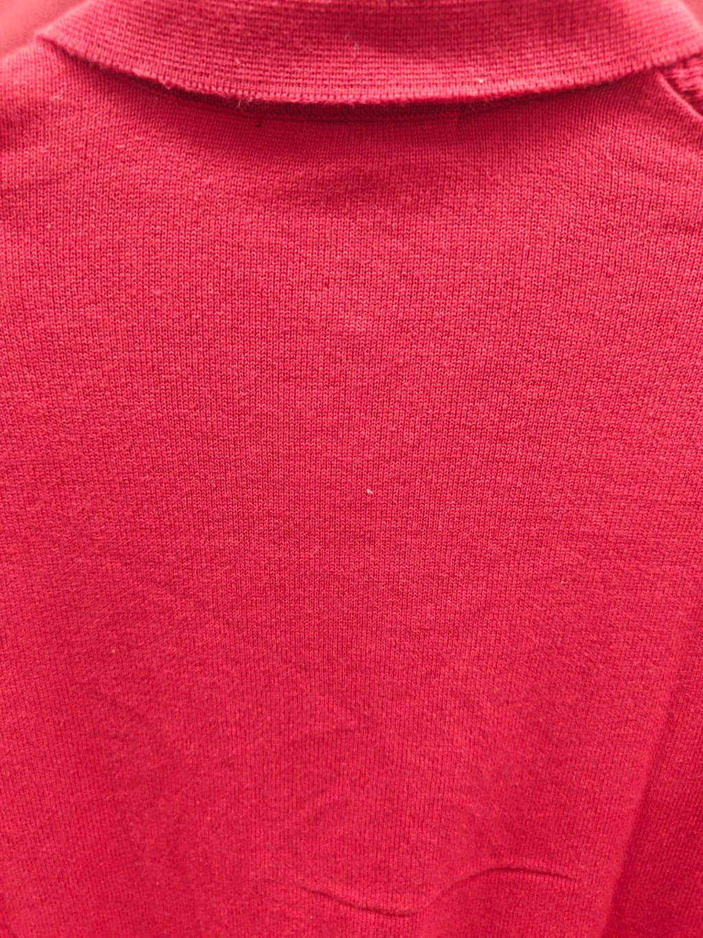 Fred Perry Men's Red Cable Knit Polo Shirt