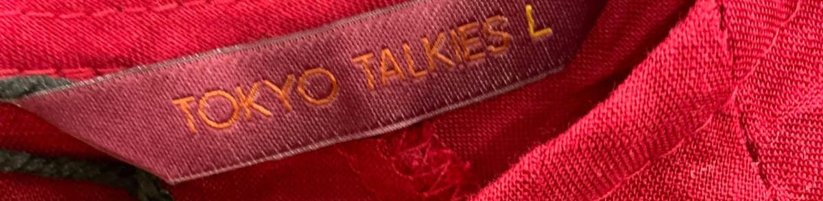 TOKYO TALKIES Women's Red Embroidered 3/4 Sleeve Top