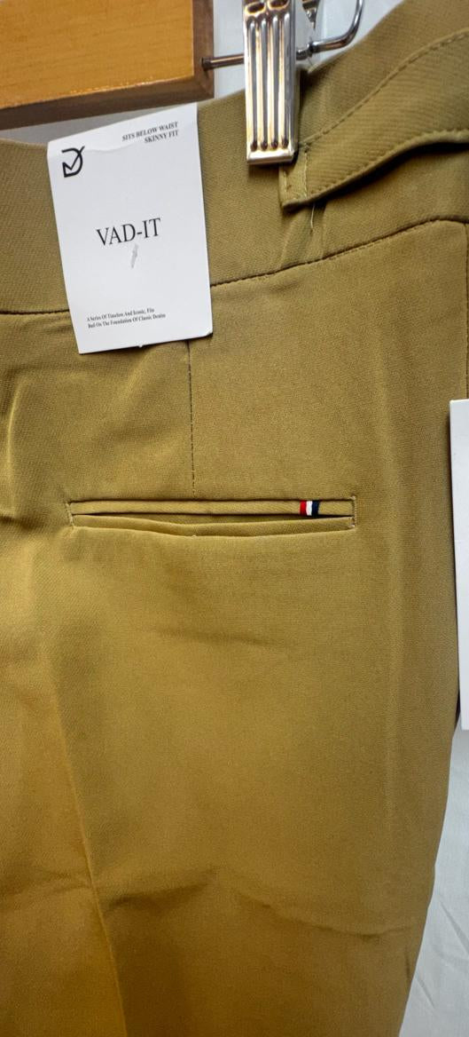 VAD-IT Lycra Skinny Fit Khaki Trousers