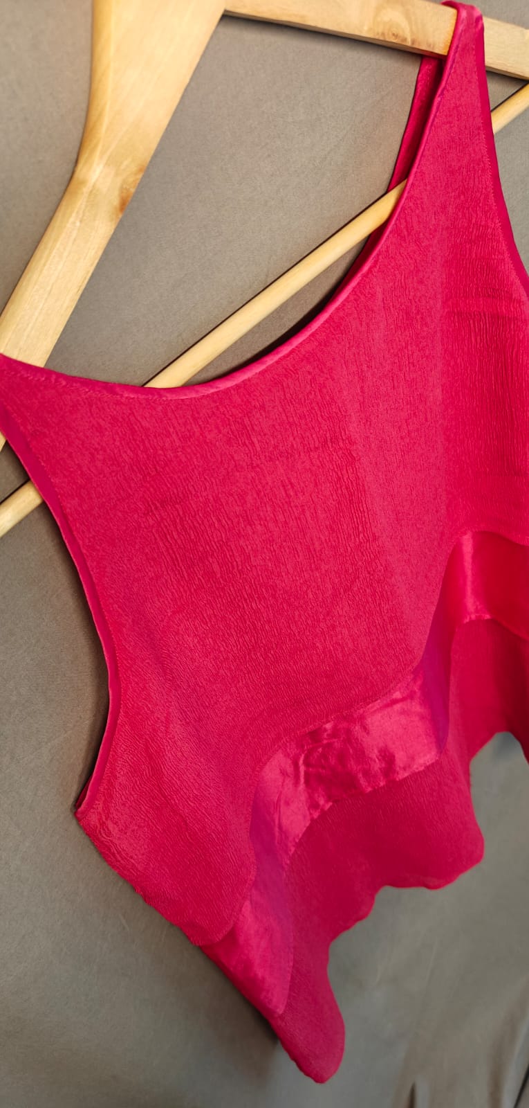 Seema Nanda Hot Pink Layered Sleeveless Top