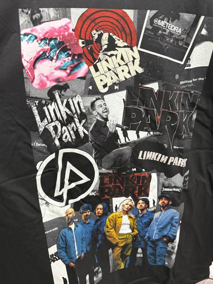Thanabat Linkin Park Graphic Print Black T-Shirt