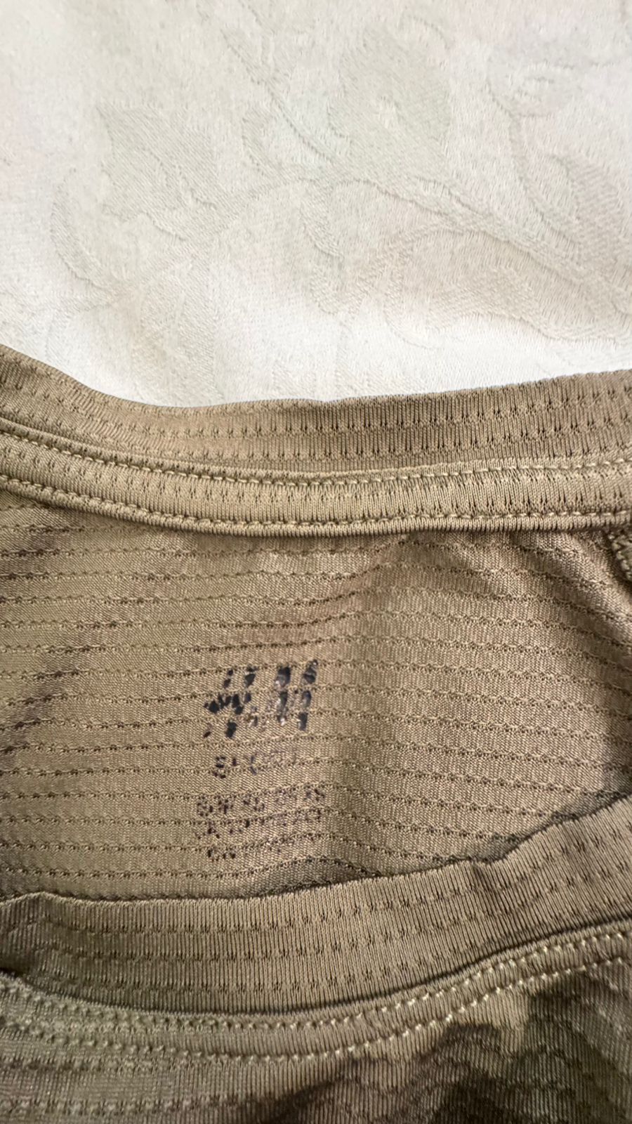 H&M Olive Green Short Sleeve Athletic T-shirt