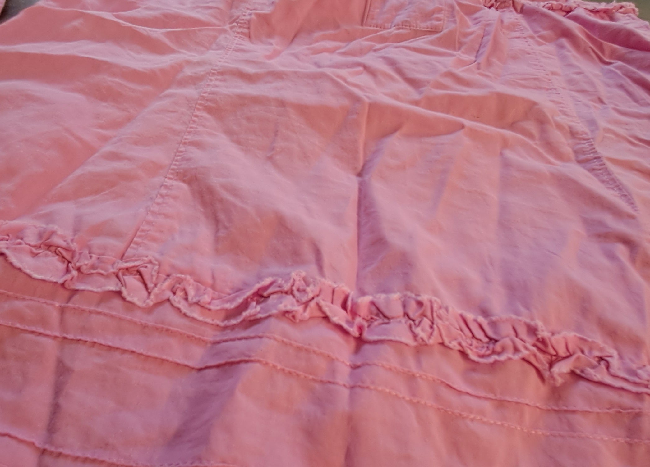 Esprit Pink Embroidered Ruffled Cami Top