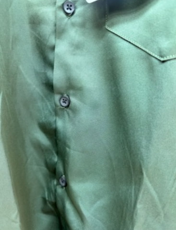 White Fox Men's Green Full Sleeve Casual Shirt