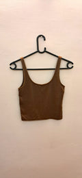 Forever 21 Women's Brown Crop Top