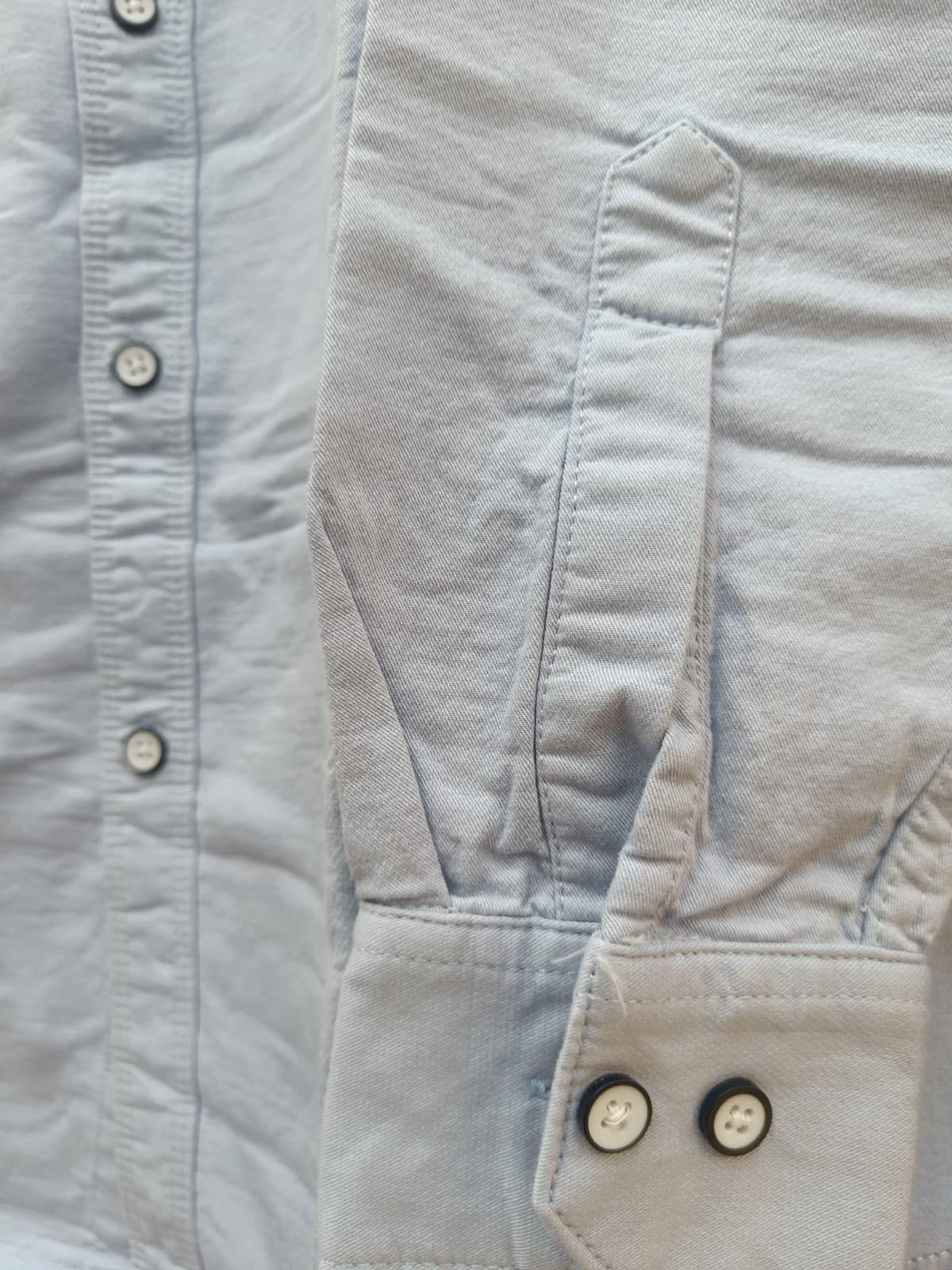 Men's Light Blue Full Sleeve Casual Shirt