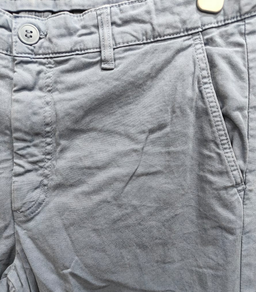 Celio Men's Sky Blue Straight Fit Trousers