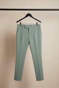 Men's Green Slim Fit Trousers with Tags
