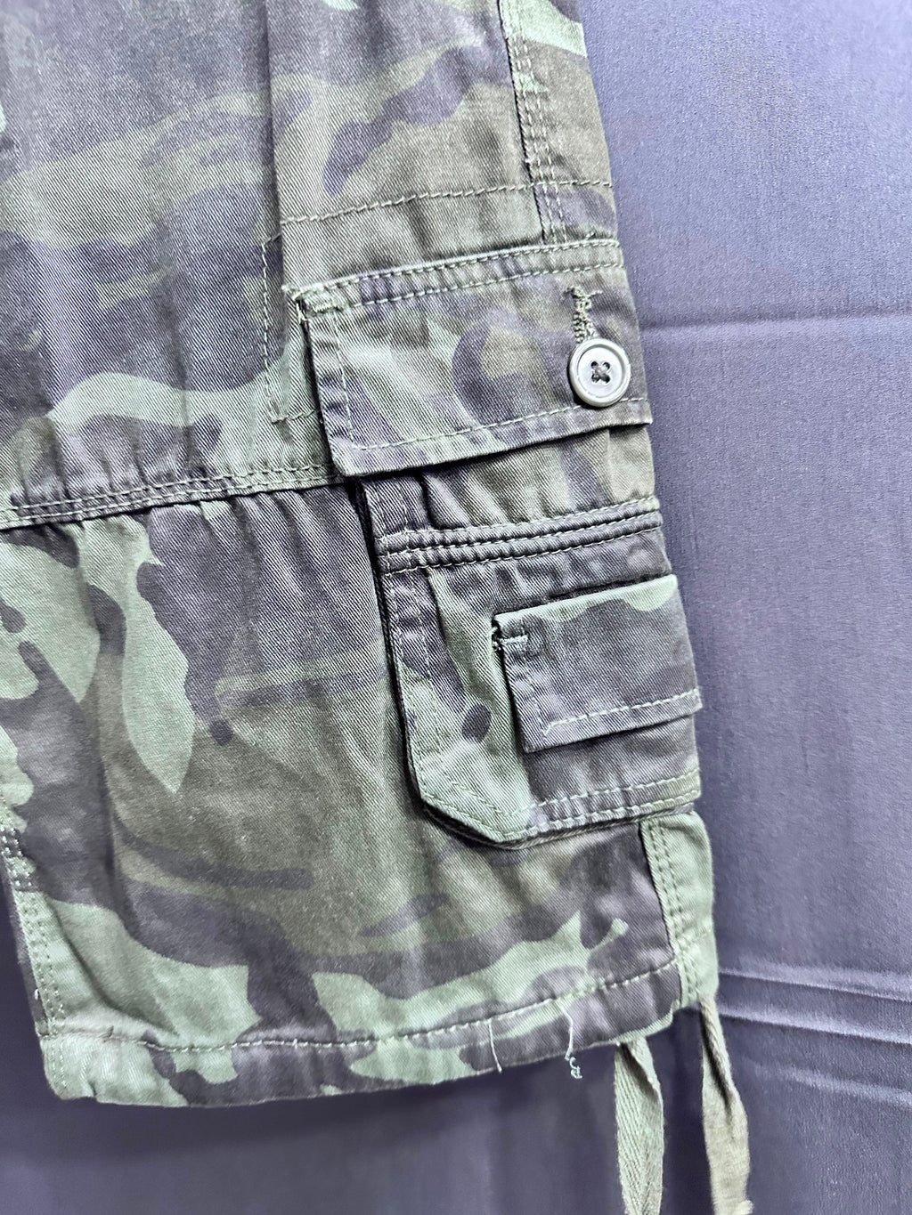 Men's Style & Focus Camouflage Cargo Shorts with Belt