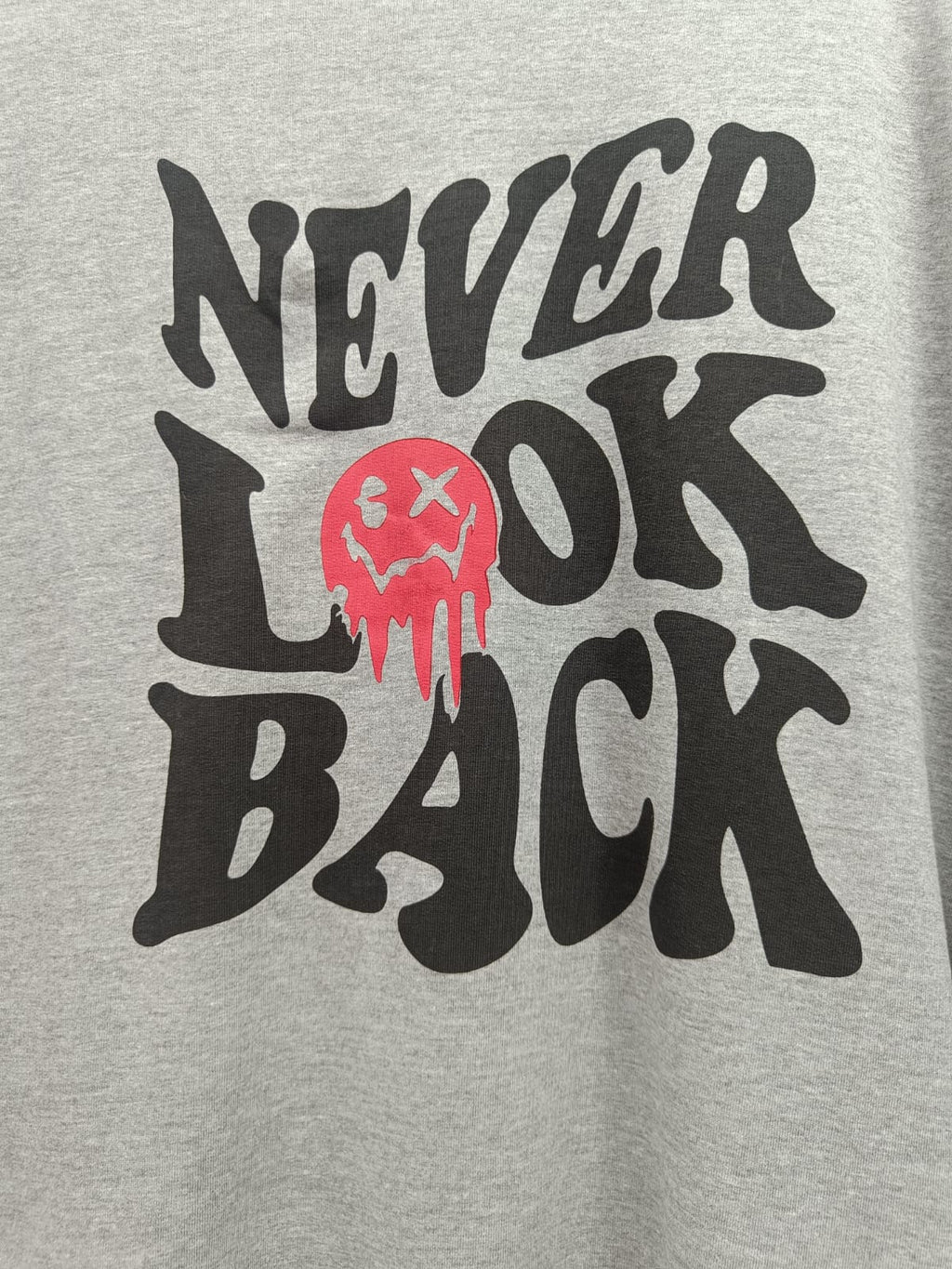 Peter Werth London Men's Grey 'Never Look Back' Graphic Sweatshirt