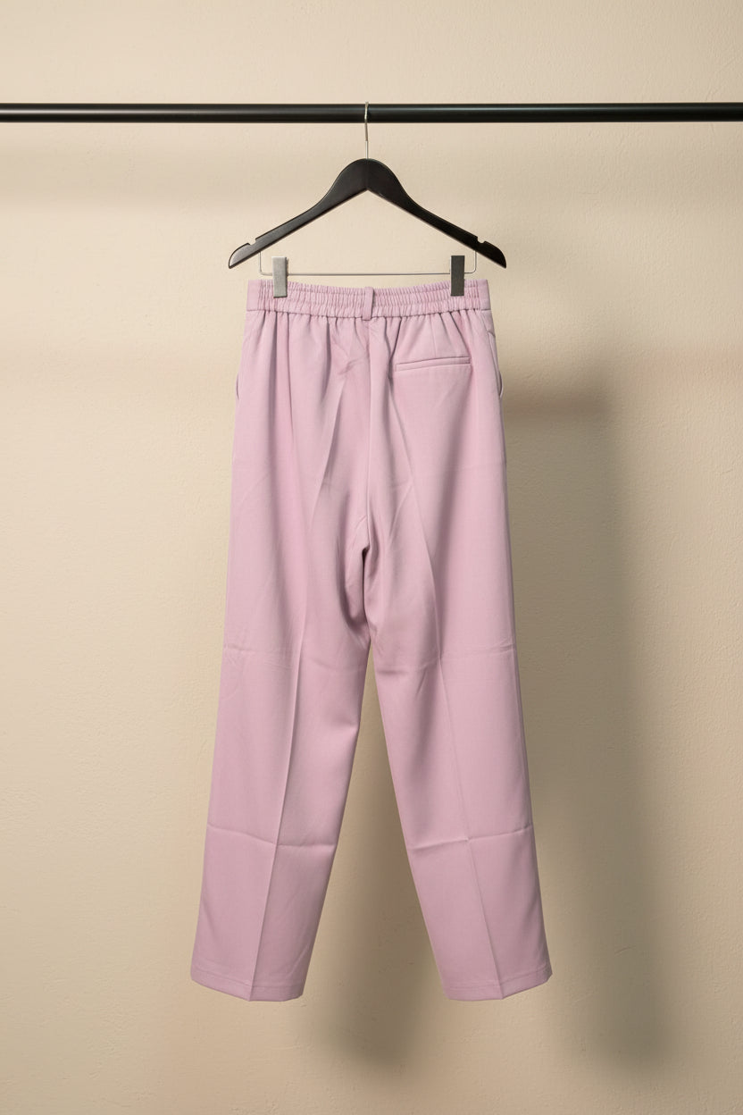 AC Fashionable Lavender Pleated Palazzo Pants