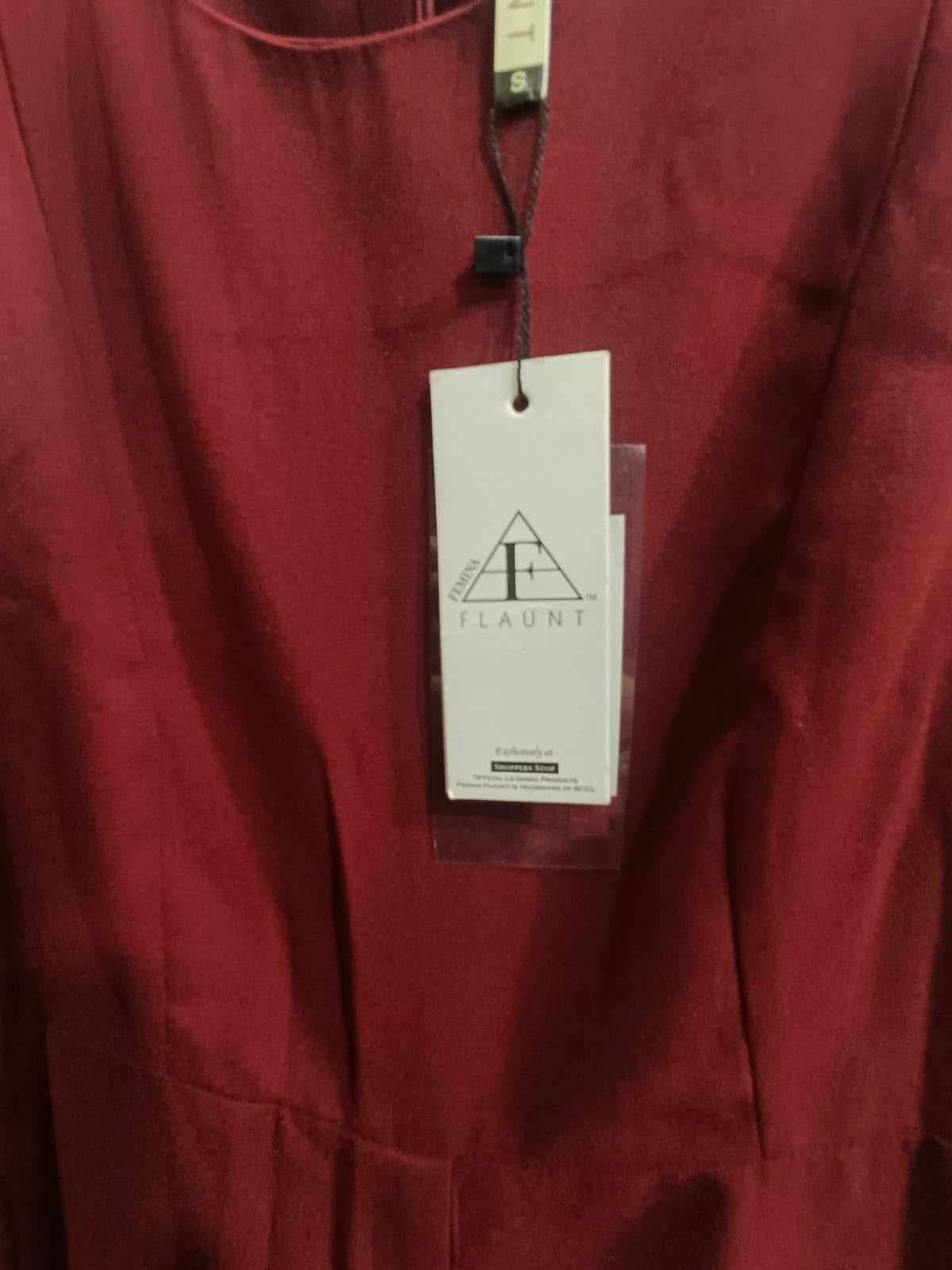 Femina Flaunt Maroon Sleeveless Jumpsuit