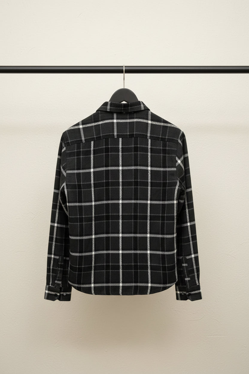 Mechanic London Men's Green Plaid Flannel Shirt