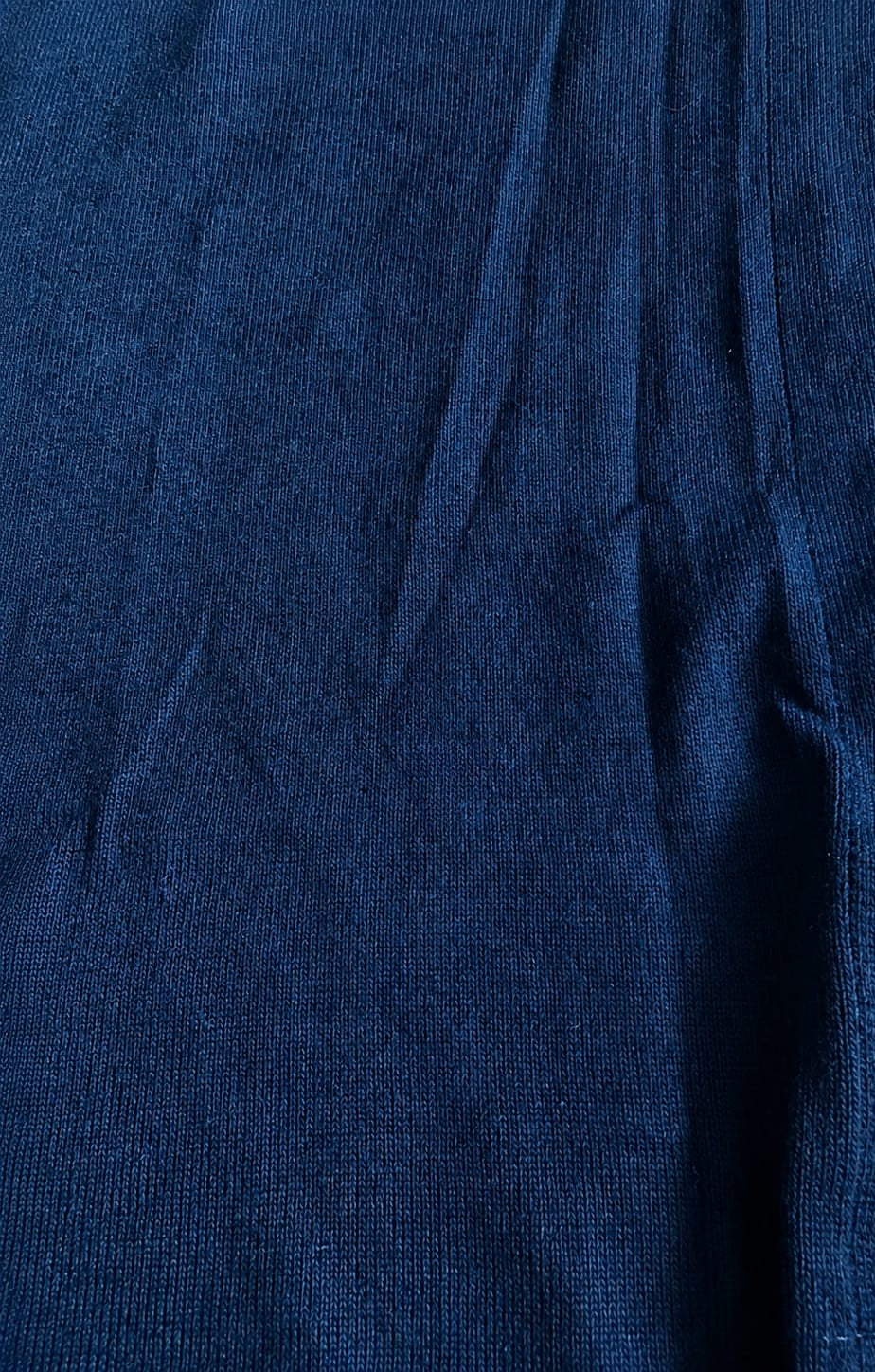 Toppitry COLLECTION Dark Blue V-Neck Button Side Knit Top