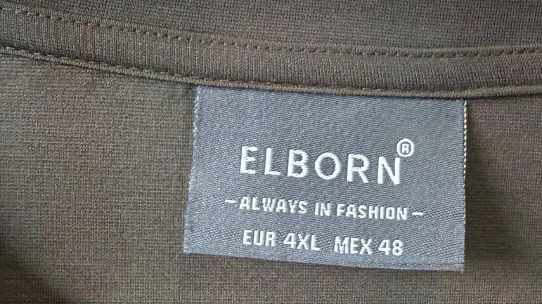 ELBORN Men's Brown Graphic Print Short Sleeve T-Shirt