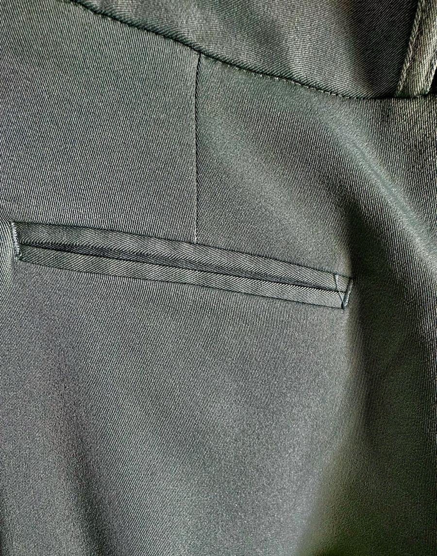 Men's Green Slim Fit Trousers with Tags