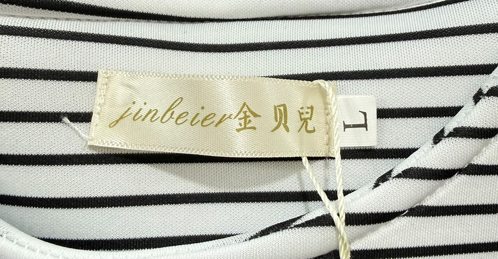 Jinbeier Women's Striped Sleeveless High-Low A-Line Dress