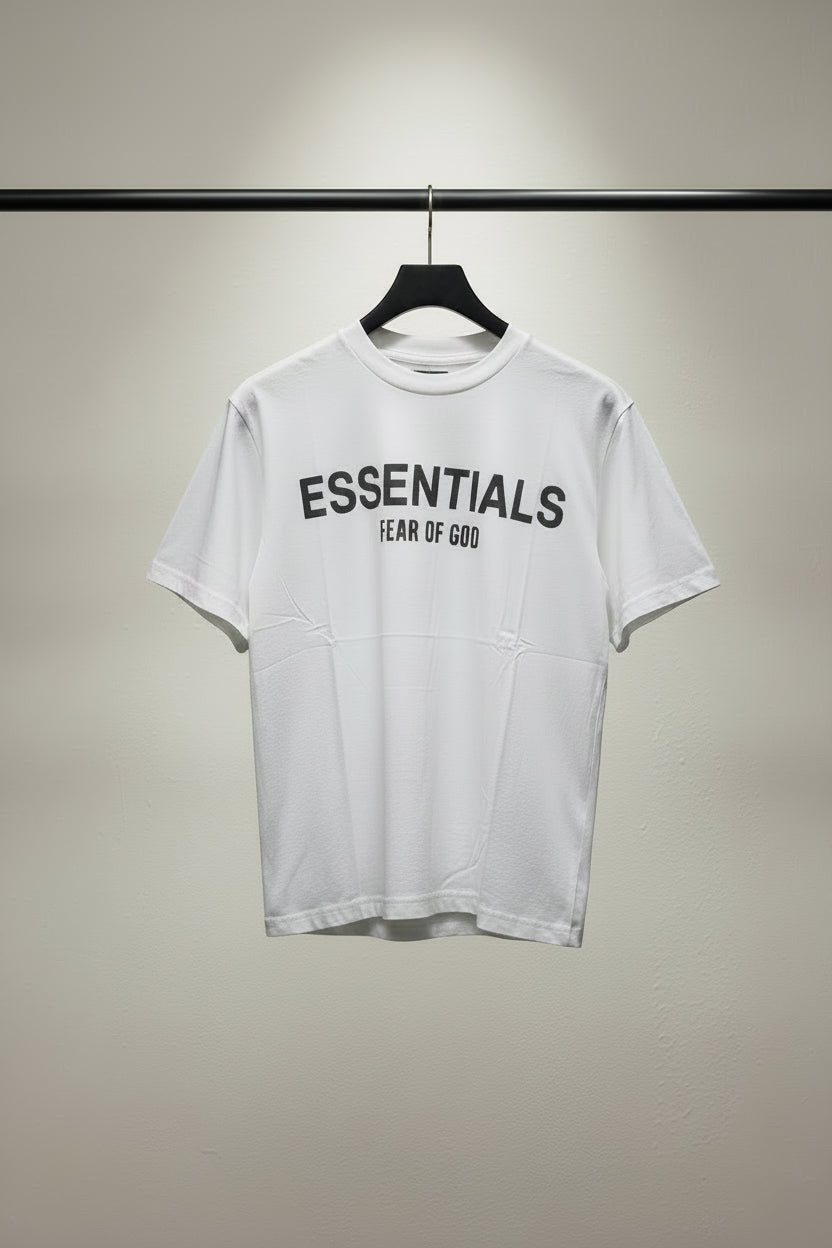 Essentials Fear of God White Short Sleeve T-shirt