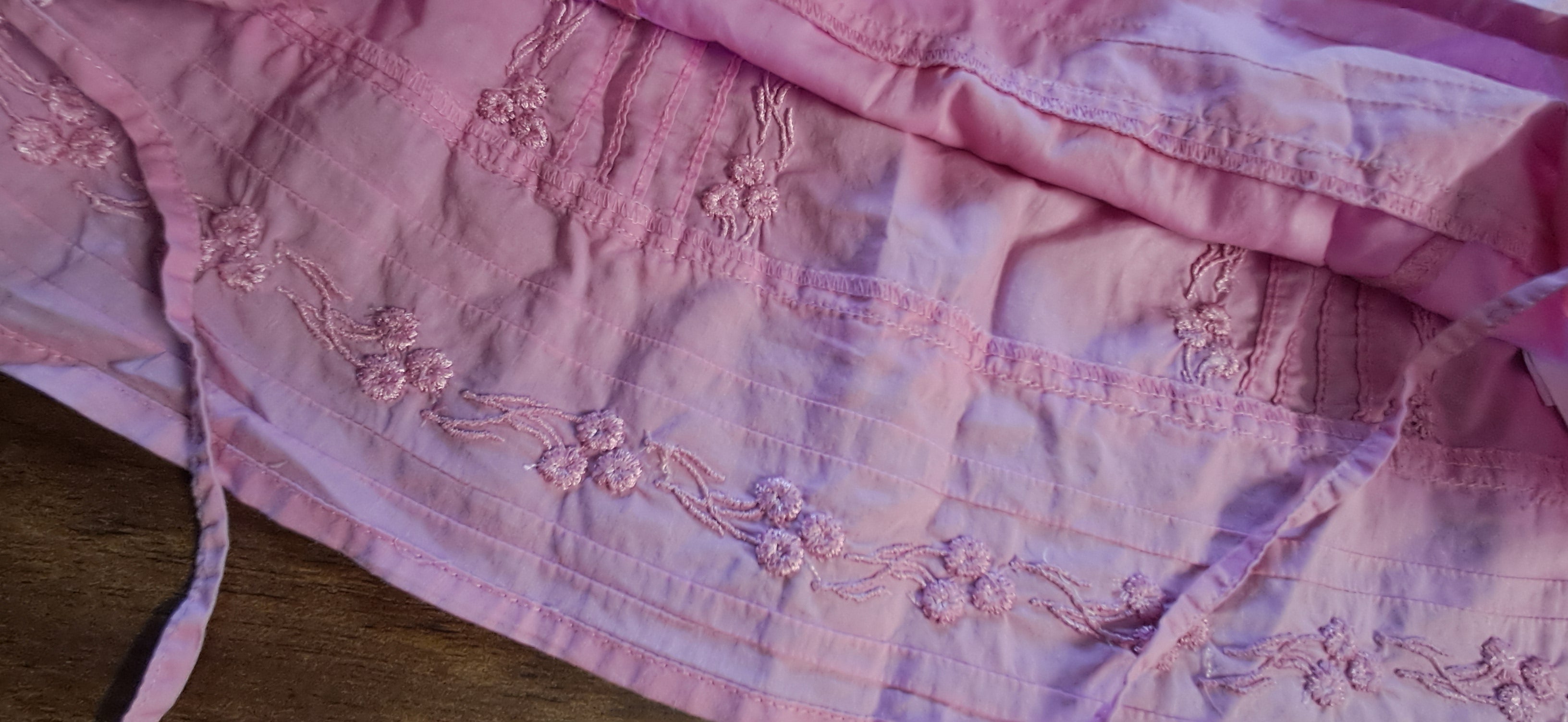 Esprit Pink Embroidered Ruffled Cami Top