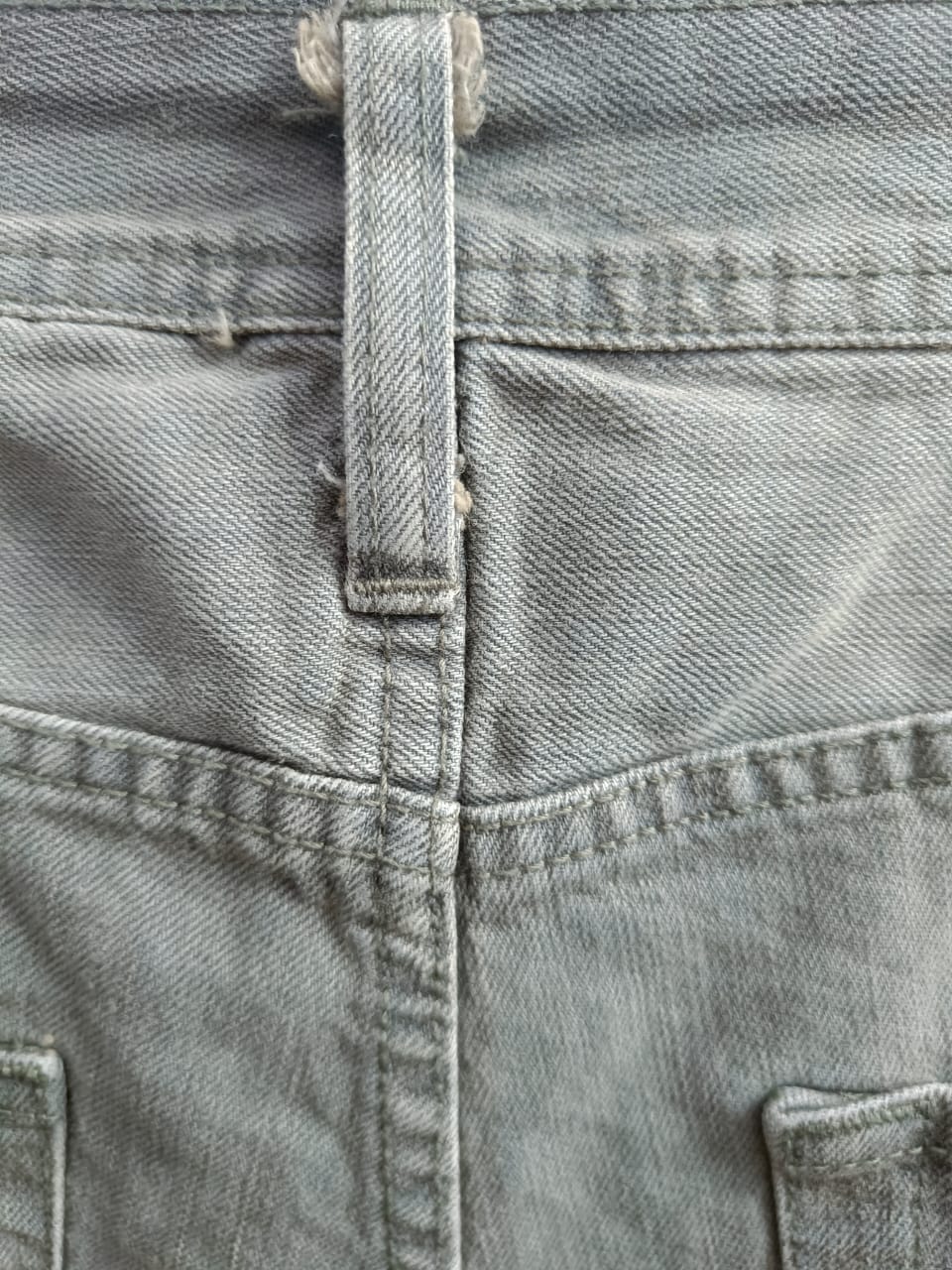 Men's Grey Regular Fit Distressed Denim Shorts