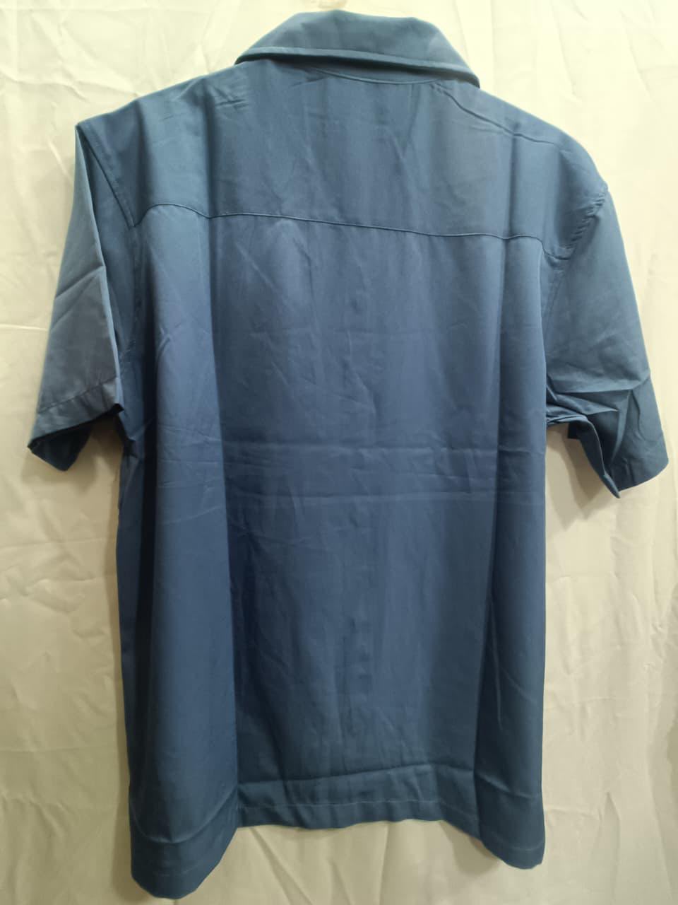 Men's Blue Short Sleeve Regular Fit Casual Shirt