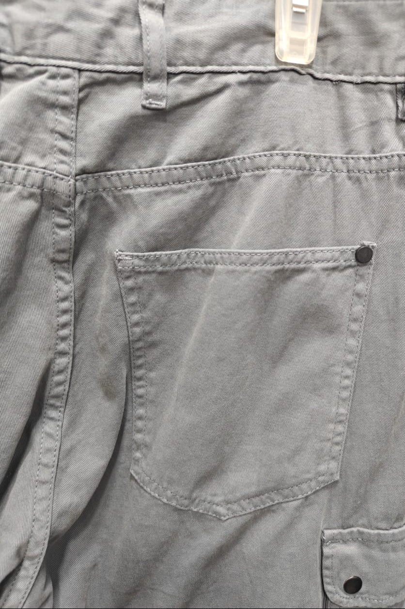 Men's Grey IVOC Slim Fit Cargo Pants