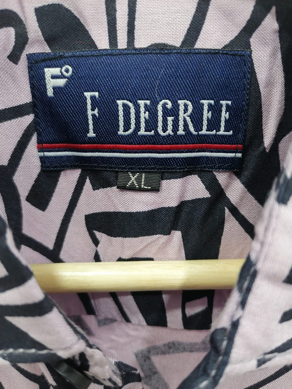 F DEGREE Men's Abstract Print Short Sleeve Casual Shirt