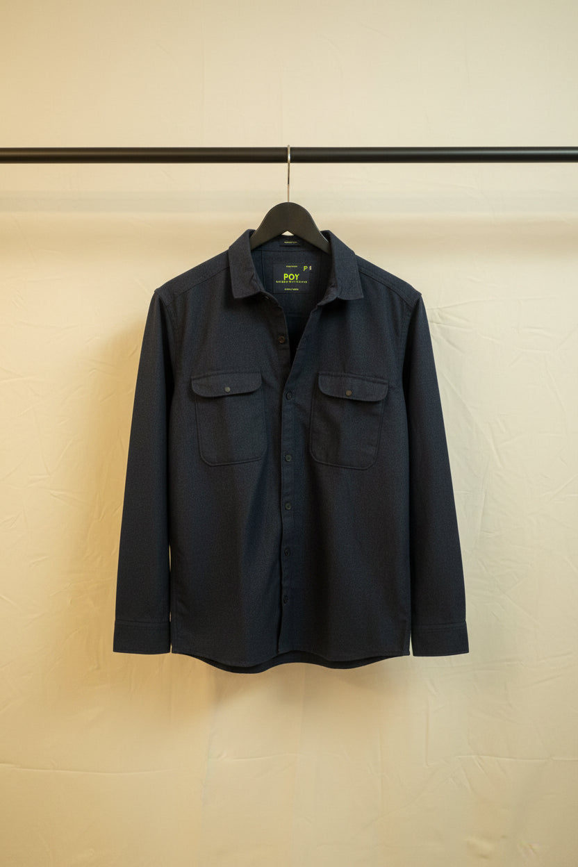 POY Power of Young Men's Charcoal Full Sleeve Casual Shirt