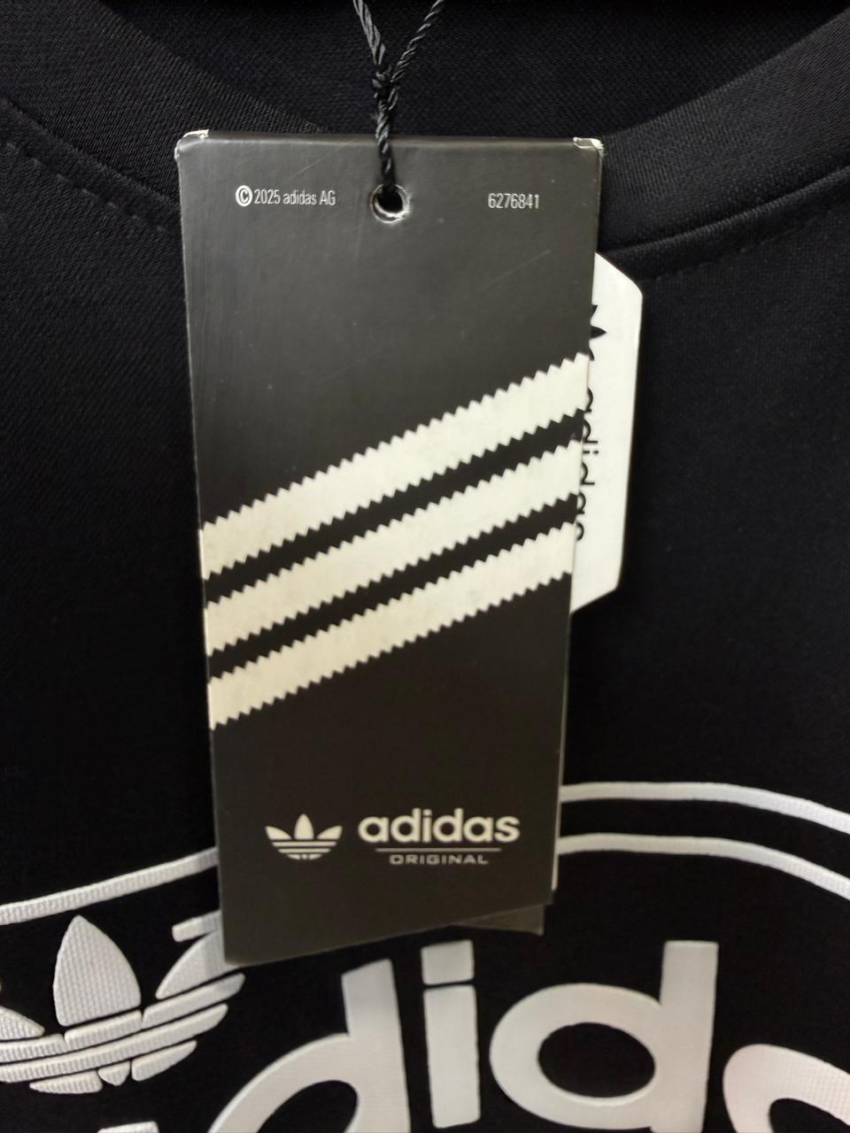 Adidas Men's Black Logo Print Short Sleeve T-Shirt