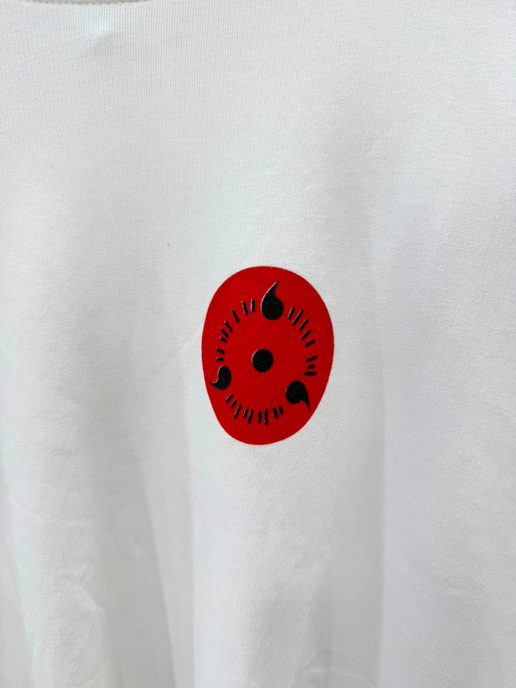 White Naruto Sasuke Anime Graphic Sweatshirt