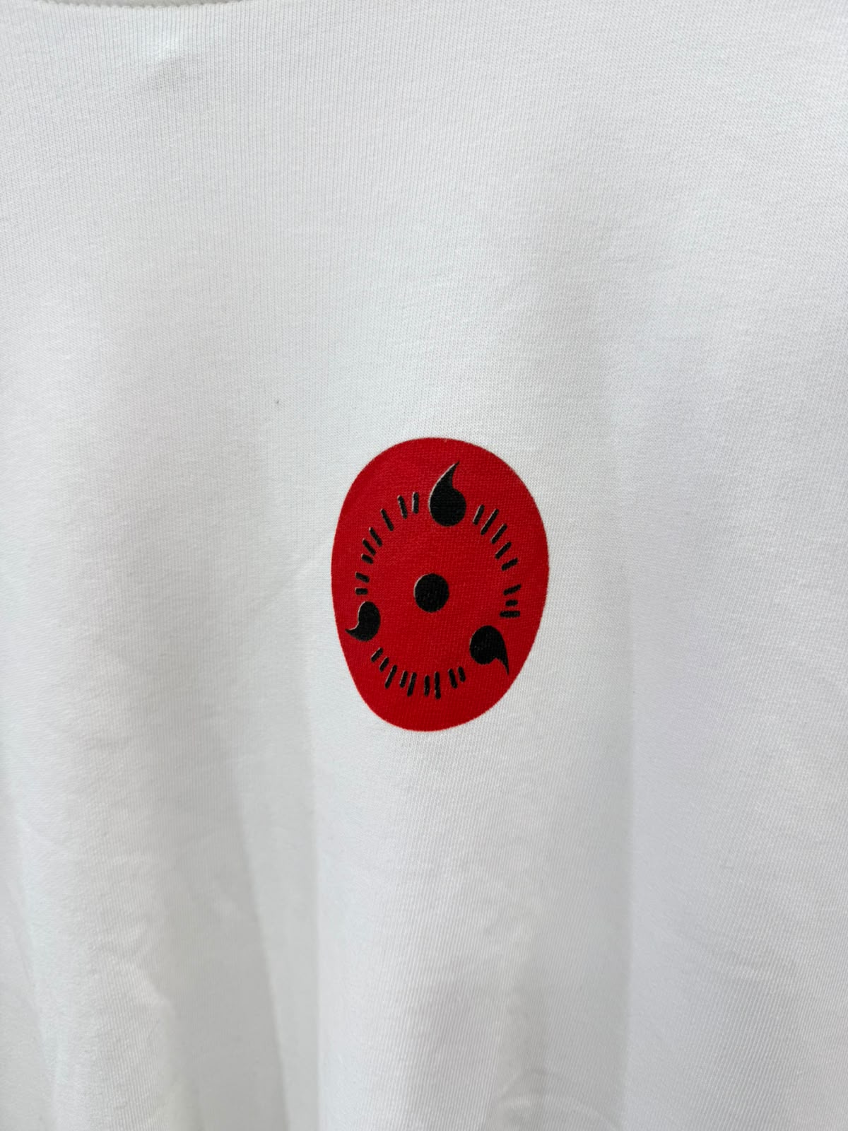White Naruto Sasuke Anime Graphic Sweatshirt