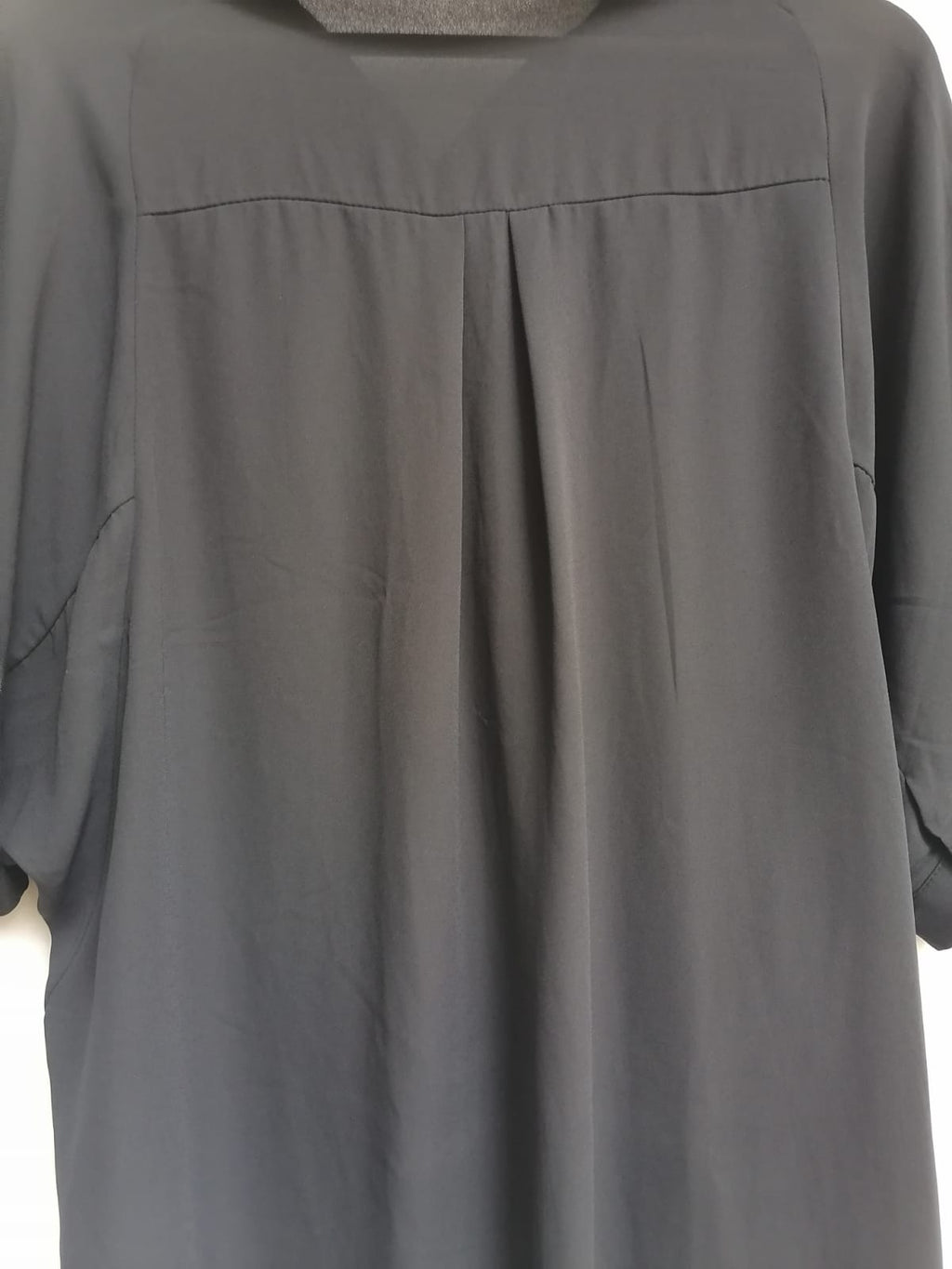 DT Company Women's Navy Blue Collared Tunic Blouse