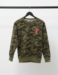 A Bathing Ape Camouflage Sweatshirt with Pink Logo