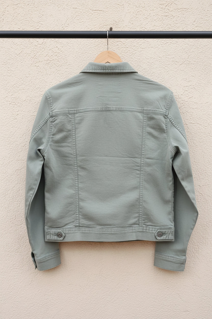 Amara Reya Women's Green Denim Jacket