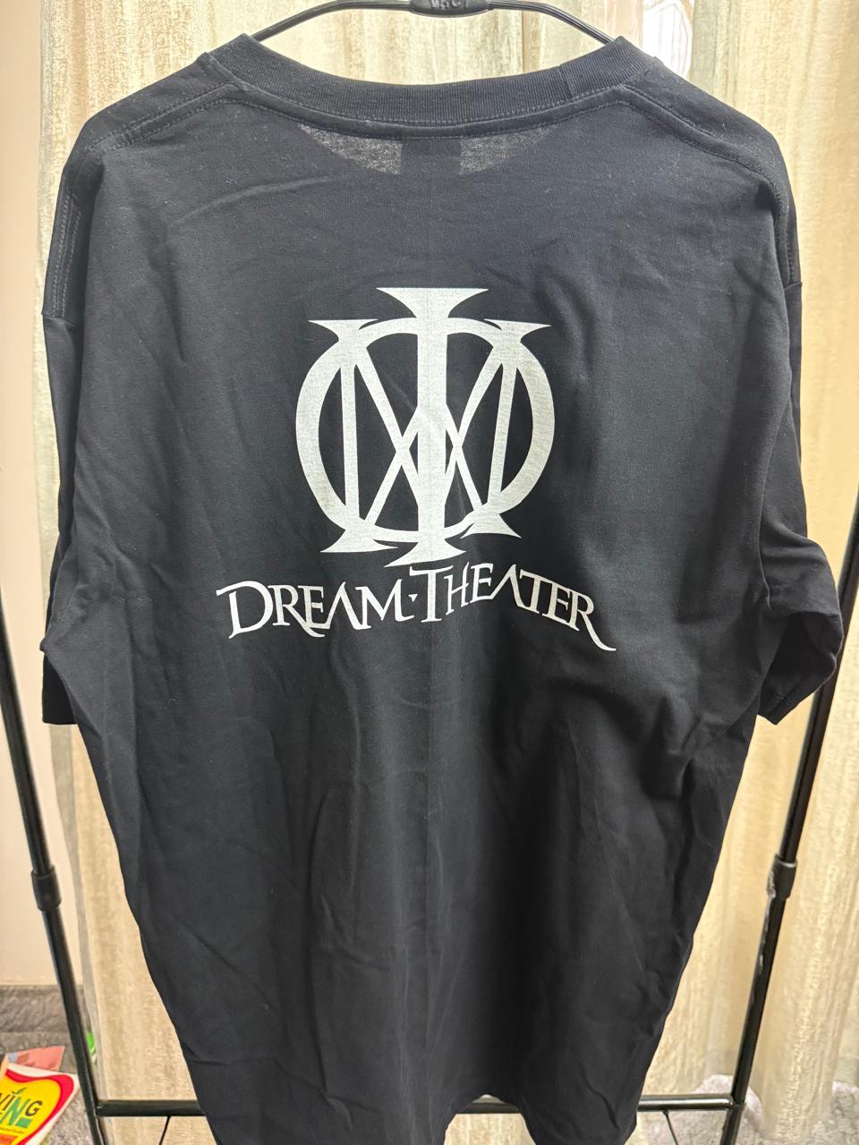 Thannabat Dream Theater Band Graphic Print Black T-Shirt Size L