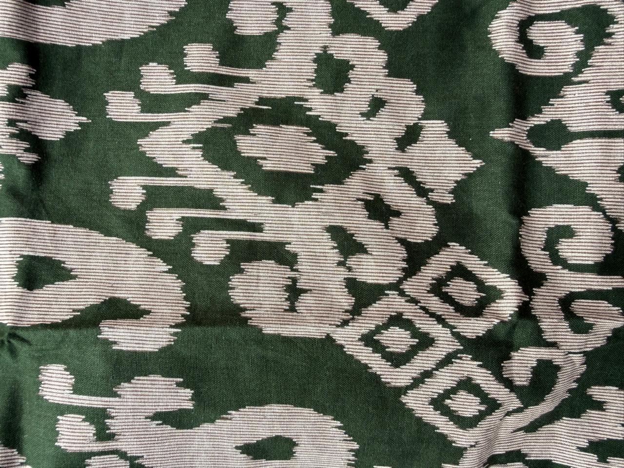 Green and Beige Ikat Print Kurta/Tunic for Women