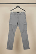 Men's Grey IVOC Slim Fit Cargo Pants