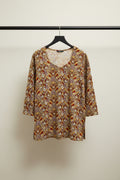 Women's Multicolor Paisley Print V-Neck Tunic Top
