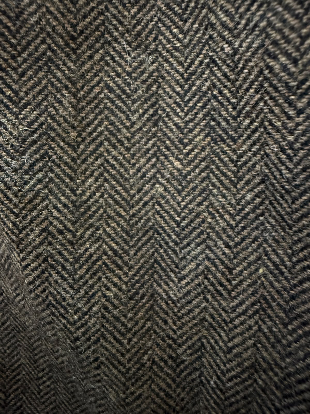 Saint Laurent Paris Women's Brown Herringbone Wool Blazer Jacket