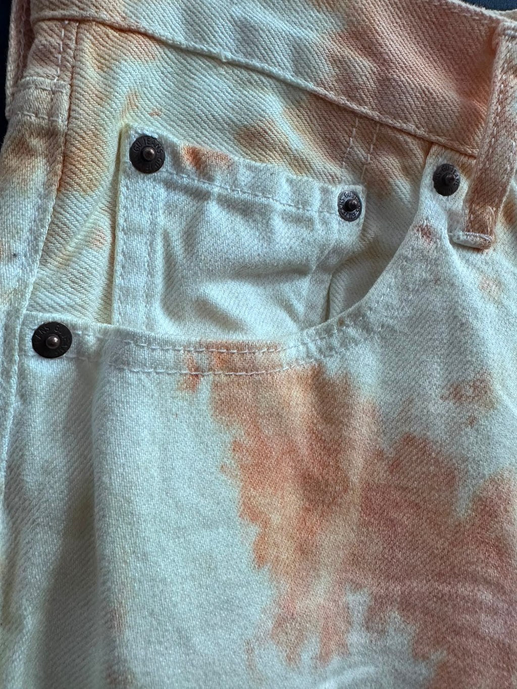 H&M Relaxed Fit Tie-Dye Denim Shorts