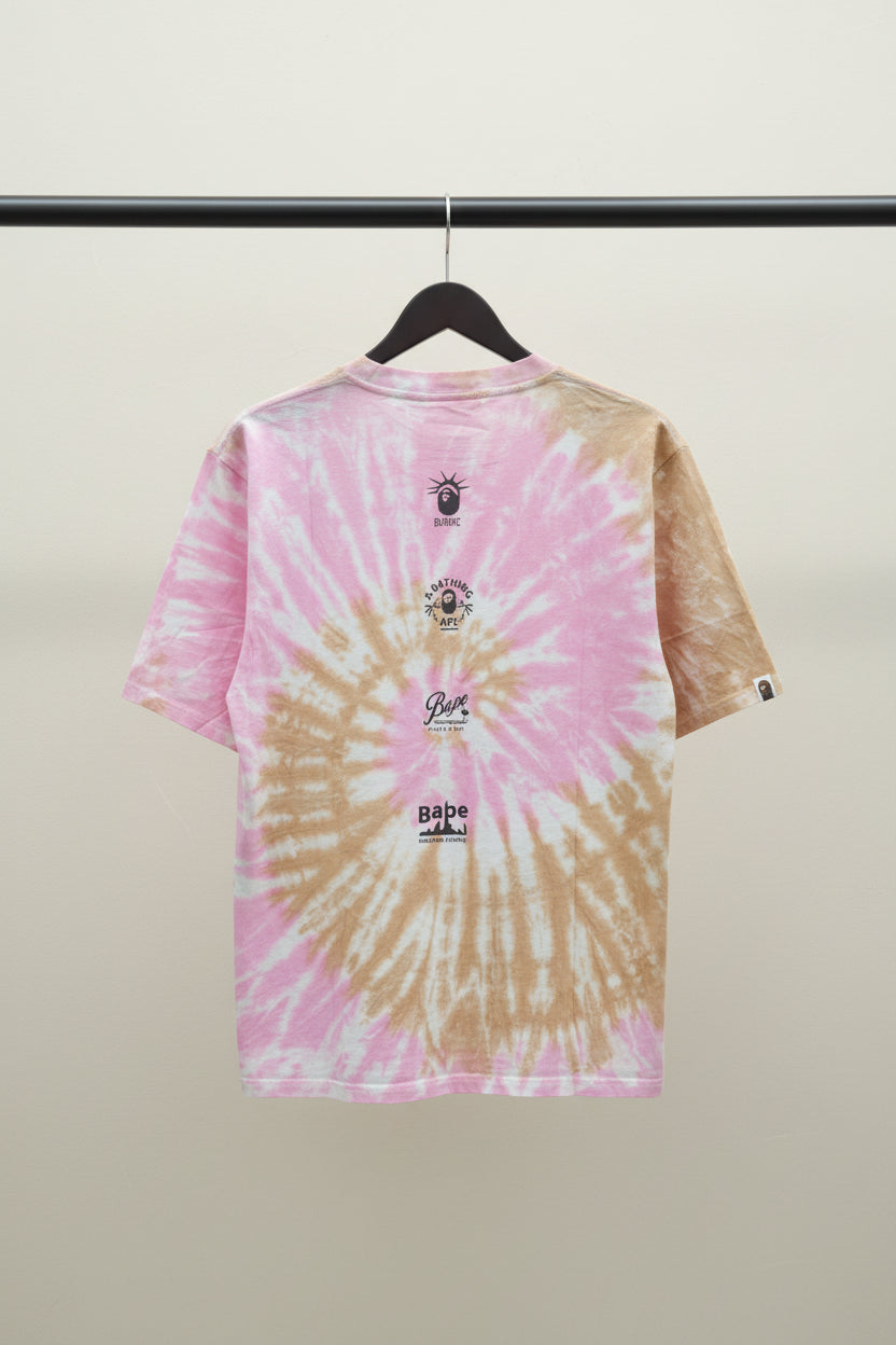A Bathing Ape BAPE Tie-Dye Graphic T-Shirt